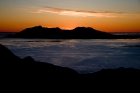 Solnedgang fra Mofjellet mot Vegaøyan